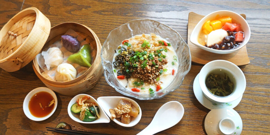 豆乳冷麺ディナーセット